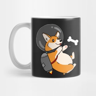 chubby space jetpack corgi Mug